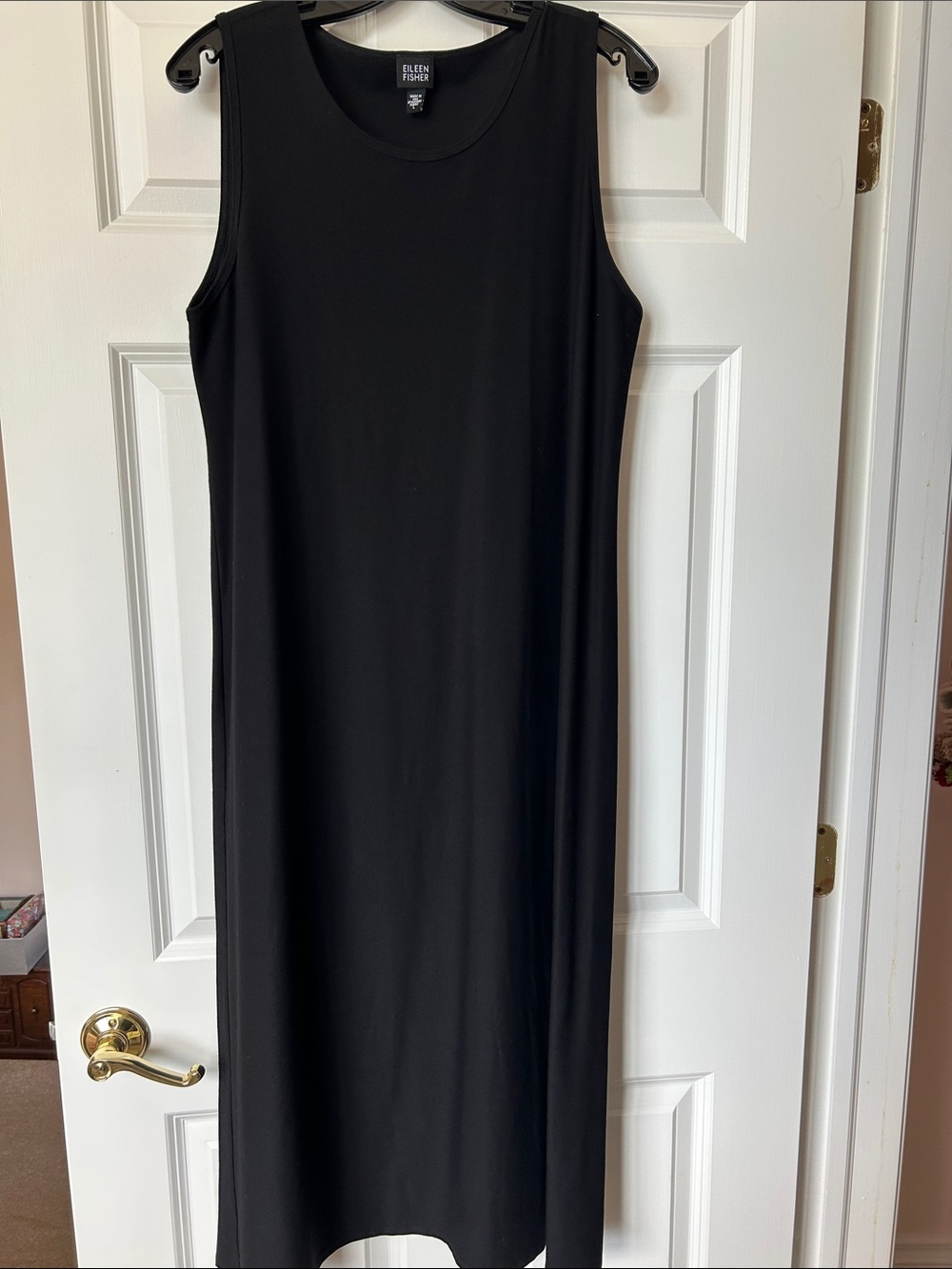 Eileen Fisher Black Sleeveless Maxi Dress